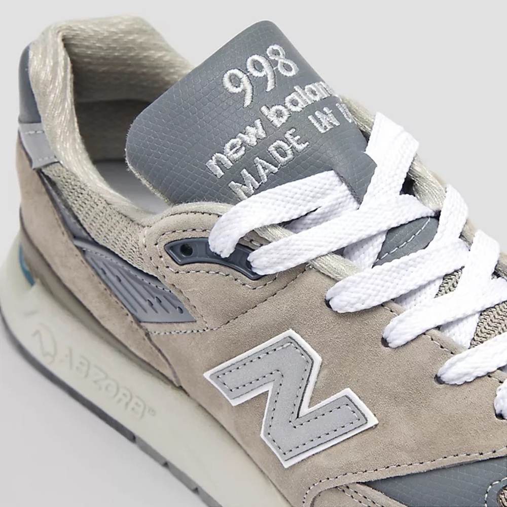 $200 Men New Balance Size 10.5 USA 998 Core Sneakers Running Shoes Grey U998GR - Picture 5 of 11
